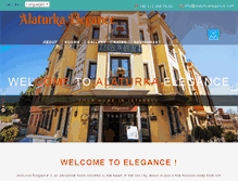 Tablet Screenshot of alaturkaelegance.com